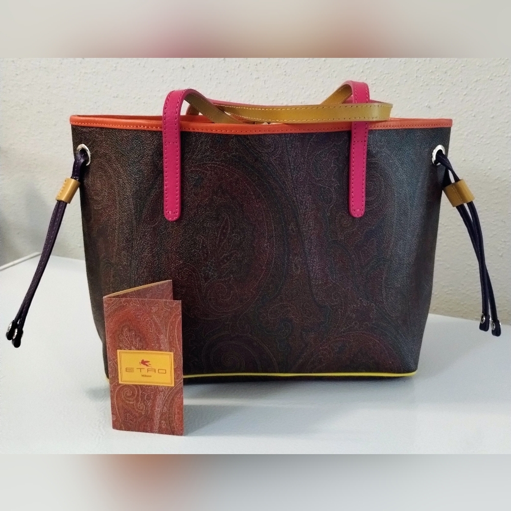 Etro Milano Tote Bag NWOT - Picture 3 of 12